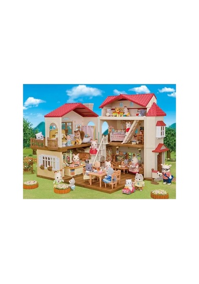 Epoch 5708 Sylvanian Families Işıklı Şehir Evi Gizli Oyun Odalı +3 Yaş