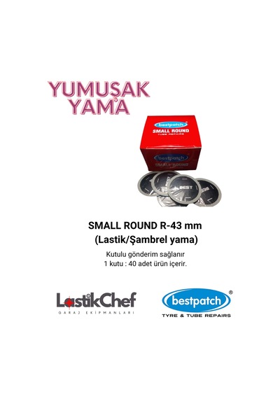 Small Round R-43 Mm Lastik/şambrel Yama