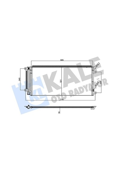 Kale Klıma Radyatoru Honda Cıvıc X 1.0 1.5 Vtec 16-/ Klr-358090