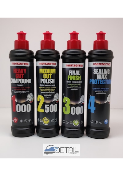 Menzerna 1000 2500 3000 Sealingwax Kalın Pasta Boya Kor. Set 250