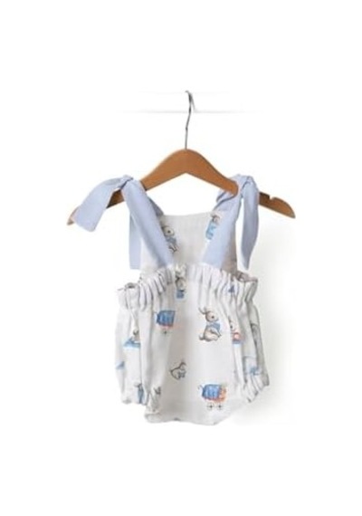 %100 Pamuk Müslin Bebek Tulum - Bébé Lapin Bbktlm-bel-00006a Acı Kahverengi