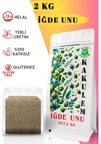 Kakulem Glutensiz Sertifikalı İğde Ve Çekirdeği Unu Tozu 2 Kg