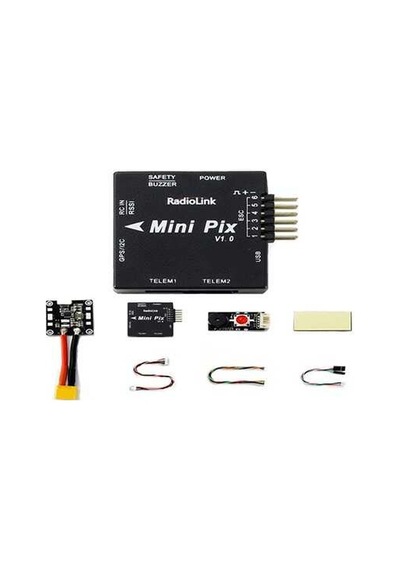 Radiolink Mini Pixhawk Güç Modülü + Güvenlik anahtarı düğmesi + Buzzer + Bağlantı Kablosu
