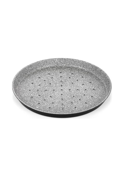 Granit Kaplamalı Delikli Pizza Tava 24 Cm Gri