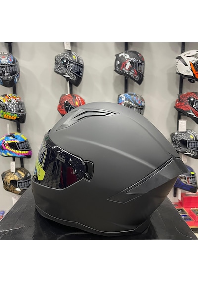 Mts M-910 Full Face Kask Mat Black Siyah