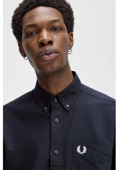 Fred Perry Erkek Lacivert Logolu Oxford Gömlek Çok Renkli