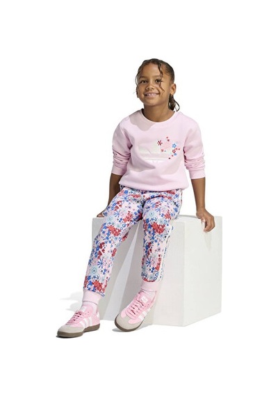 Adidas Crew Set Çocuk Günlük Eşofman Takımı Kd1750 Pembe Pembe