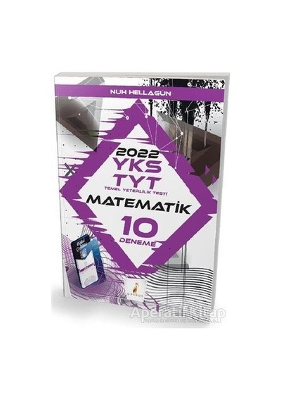 2022 YKS TYT Matematik Dijital Çözümlü 10 Deneme Sınavı  -  Nuh Hellagün  -  Pelikan Yayınları