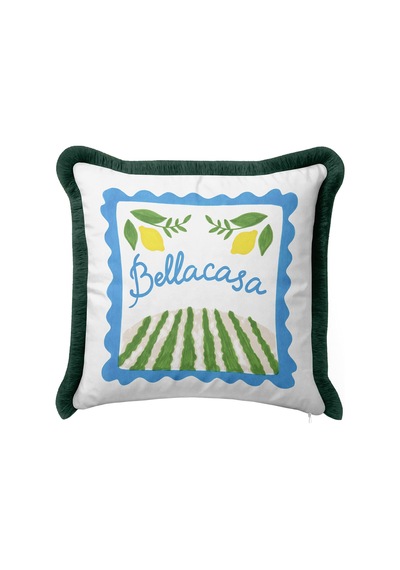 Akdeniz Limon Bahçe Motifli Saçaklı Yastık Kılıfı - Botanik Retro Mavi Siyah Püsküllü Kırlent Kılıfı Yalın Vadi Nektar Akdeniz Limon Bahçe Motifli Saçaklı Yastık Kılıfı - Botanik Retro Mavi Siyah Püsküllü Kırlent Kılıfı Yalın Vadi Nektar