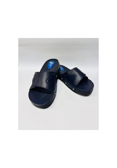 Style Comfort Ortopedik Halluks Valgus Anatomik Taban Kemik Çıkıntısı Ve Topuk Dikeni Terliği Cırtlı Schwjl.03 Lacivert