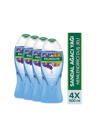 Palmolive Moments Duş Jeli Nemlendirici Sandal Ağacı 4 x 500 ML