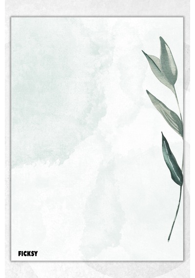 A5 Çiçek Bloknot Çizgisiz Defter - 50 Yaprak - Memopad - Notepad - Not Defteri - Not Kağıdı - 1772 Çok Renkli