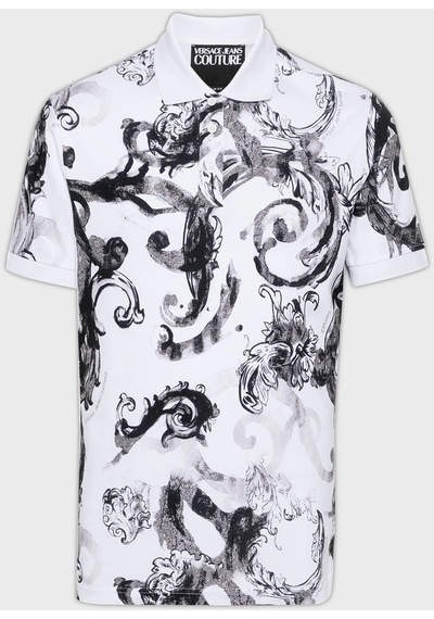 Versace Jeans Couture Erkek Polo Yaka T Shirt 76gag6s0 Js286 003 Beyaz