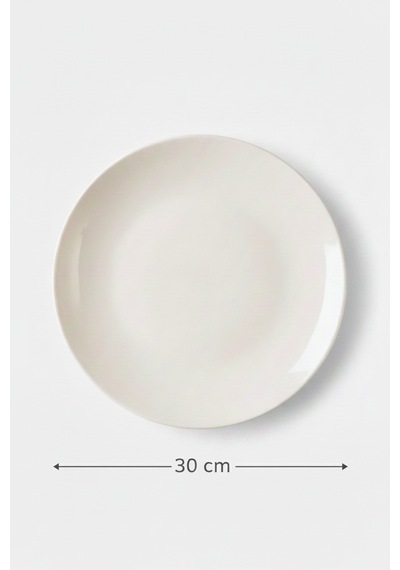 6'lı Valencia Servis Tabağı 30cm Krem Rinart