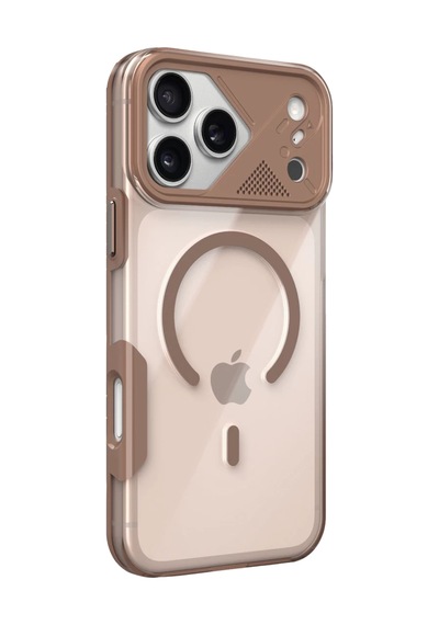 Apple iPhone Uyumlu 17 Pro Max Zinko Magsafe Kapak - Çöl Titanyum