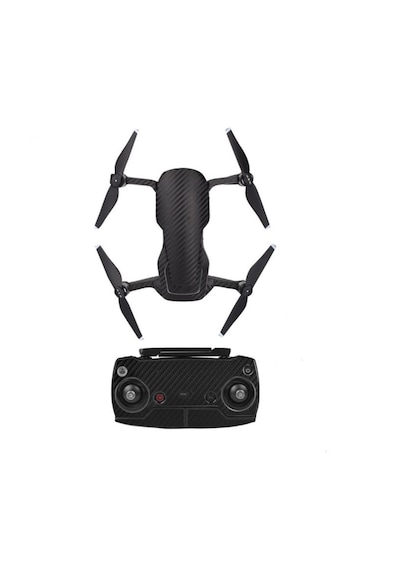 DJI Mavic Air için Siyah Karbon Grain Su Geçirmez Pvc Cilt Çıkart