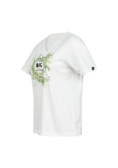 2as Alone Baskılı V Yaka Kadın T-shirt 405 Beyaz