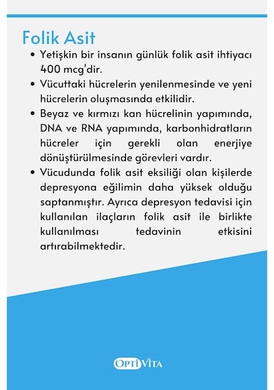 Optivita Folic Acid 400 Mcg 30 Tablet