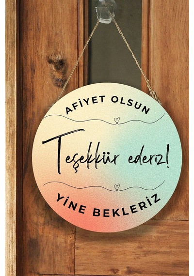Cafe, Restoran, Büfe Duvar, Kapı, Çift Taraflı Askılı Pano Karşılama Tabelası, Hoş Geldiniz Tablo