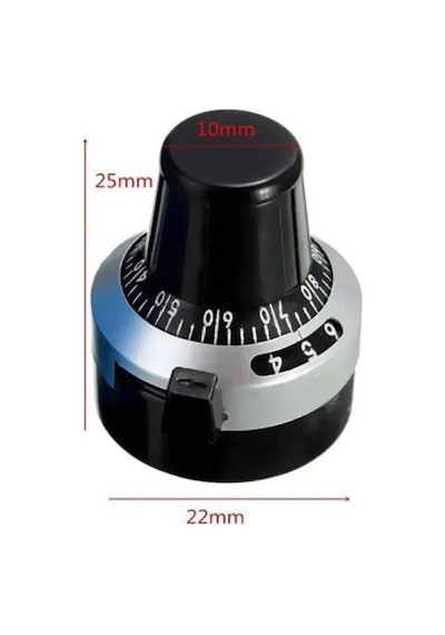 RDK-III 4mm 3590 Dial Hassas Potansiyometre Başlığı