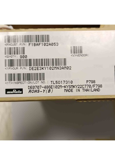 De2e3ky102mn3am02 1nf 250vac 7.5mm Seramik Kondansatör 100 Adet