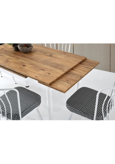 Erezogullari_Mobilya Smart Açılır Mutfak Masası Ve 4 Adet Sandalye Takımı 70*110Cm Erezogullari_Mobilya Smart Açılır Mutfak Masası Ve 4 Adet Sandalye Takımı 70*110Cm