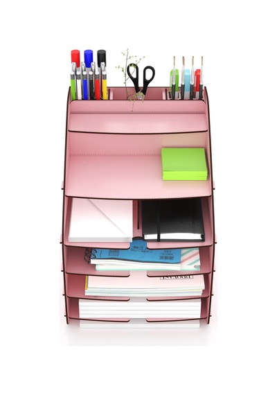 Design Otto Large Modest 6 Renk A4 Evrak Rafı Masaüstü Organizer Siyah