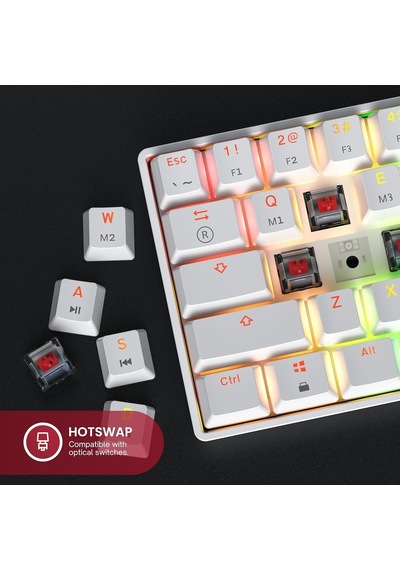 175cm Usb Kablolu Hot-swap Mekanik Oyun Klavyesi 61 Tuşlu Çok Renkli Rgb Led Arka Plan Aydınlatması, Pc Oynatıcılar İçin