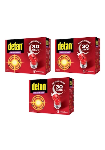 Detan Süper Elektrolikit Sivrisineksiz 30 Gece Cihaz Ve Şişe X 3 Adet