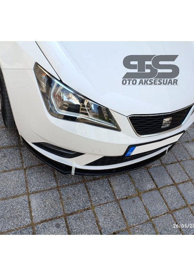 Seat Leon mk3 Cupra R Uyumlu Ön Lip Mat Siyah Ön Tampon Lip (Sts Oto Aksesuar) (01)
