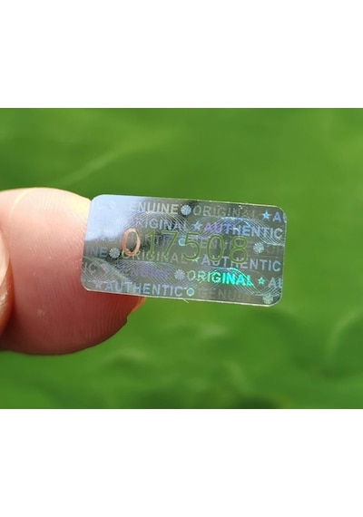 Hologramlı Garanti Etiketi Seri Numaralı 1X2 Cm 98 Adet