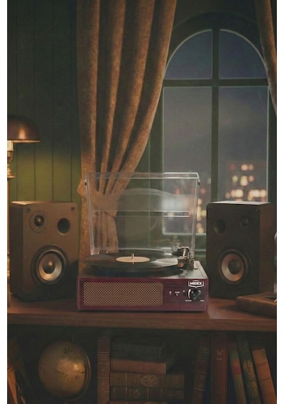 Midex Mtx-303s Set Nostaljik Pikap Plak Çalar Ve Hoparlör Ses Sistemi Bluetooth Usb