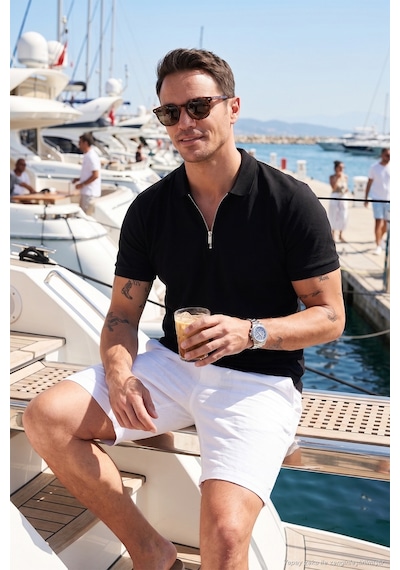Buratti Erkek Polo Yaka T Shirt 5902434 Siyah Siyah