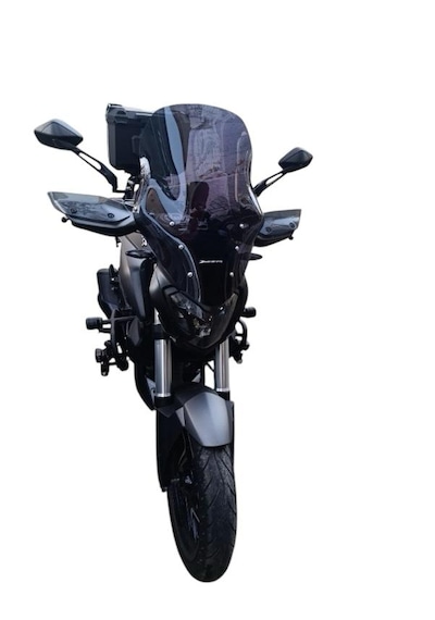 Bajaj Dominar 250/400 Füme 2017-26 Uzun Tur Camı-Çanta Demiri(2 MM) Takımı