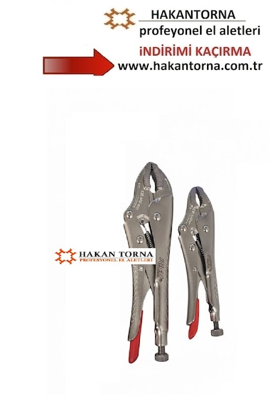 Hakantorna - 2 Adet Rico Mini Ayarlı Pense Seti 180mm 140mm Cr-v Çelik Pense