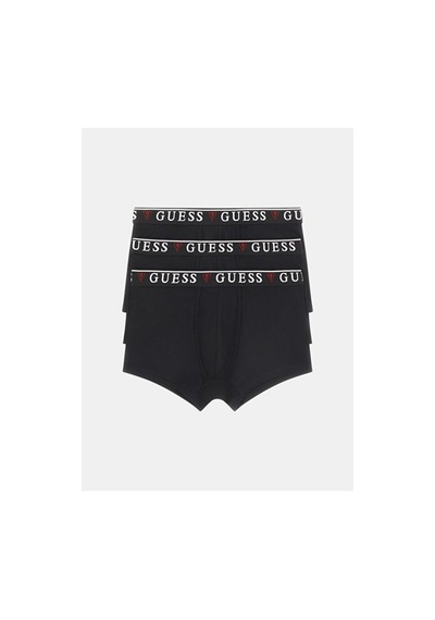 Guess Brian Erkek 3'lü Boxer Paketi Siyah