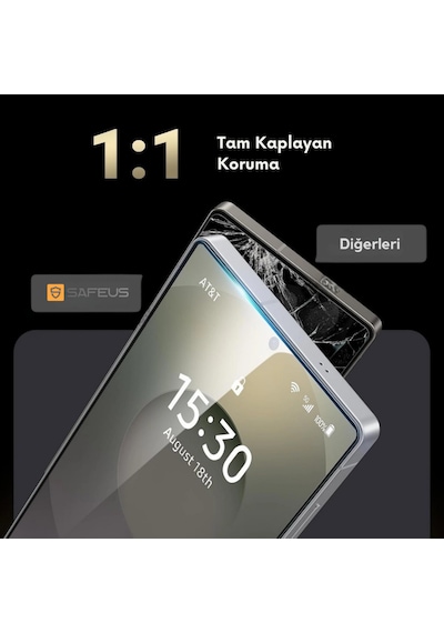 Safeus Tam Kaplayan Ekran Koruyucu Cam , Samsung S26 Ultra İle Uyumlu
