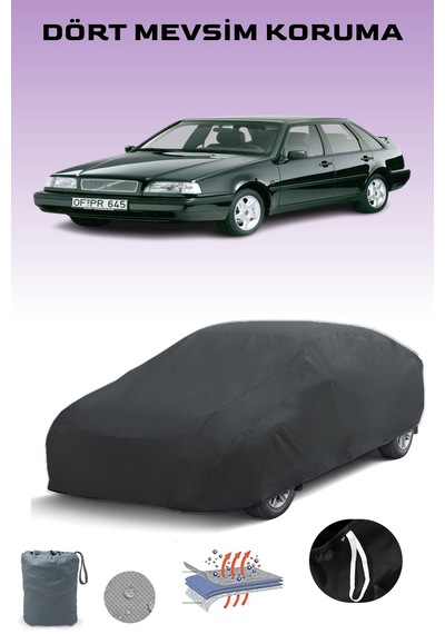 Siyah, Volvo 440 1993 - 1996, Araba Brandası, Oto Örtüsü, Araba Çadırı Siyah