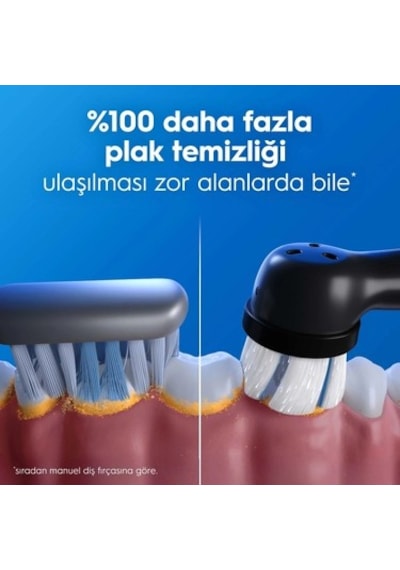 Siyah Şarjlı Diş Fırçası Seyahat Kabı İle 2 Adet