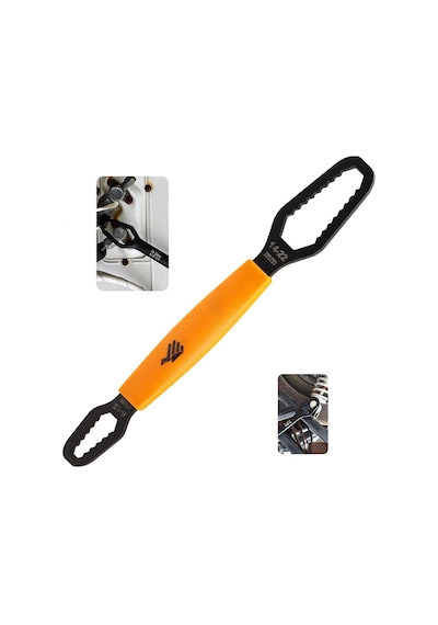 Çift Ağızlı Evrensel Kendinden Sıkma Çok Amaçlı Anahtar Çelik İngiliz Torx Cırcır Anahtarı 6-13 / 14-22 mm