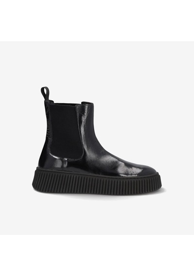 Nero Black Bot Kadın 40s5 Frau Ortıseı Chelsea Boot Wıth Platform siyah