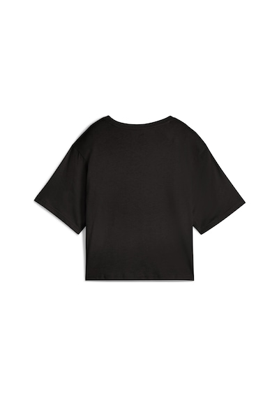 Puma 68497201 Ess Cropped No. 1 Logo Tee Kadın Spor Tişört SIYAH