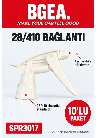 Bgea 10'lu Premıum Trigger Sprey Beyaz 28/410