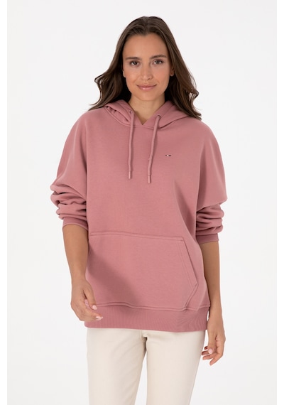 U.S. Polo Assn. Kadın Gül Kurusu Şardonlu Kapüşonlu Sweatshırt 50313567-VR221