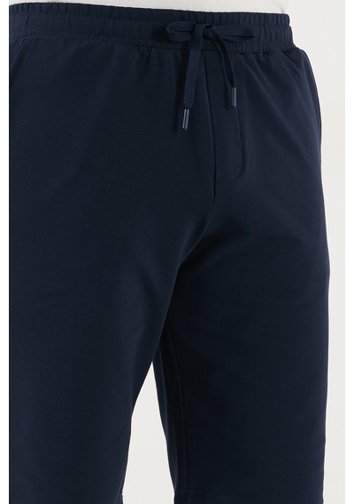 Buratti Pamuklu Regular Fit Normal Bel Belden Bağlamalı Erkek Short 5908021 Indigo