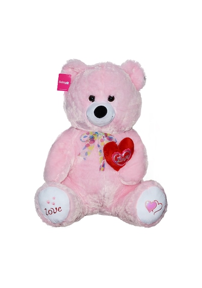 1054P Tıkıl Ayı 70Cm Pembe . Selay Oyuncak