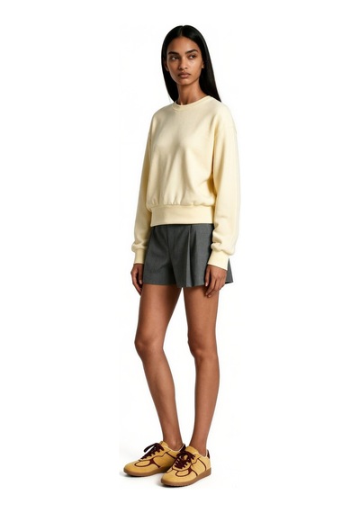 Hiccup Busem Kadın Pamuk Karışımlı Sweatshirt Sarı