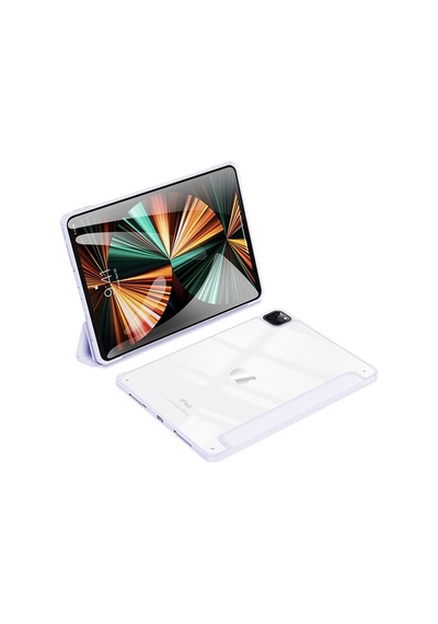 Dux Ducis Apple Uyumlu iPad  Pro 12.9 2022-2021-2020-2018 Kapaklı Kılıf Pembe