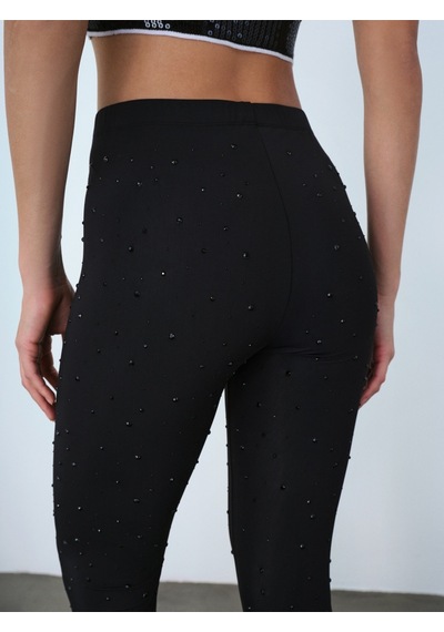 Slim Fit Kadın Tayt Siyah