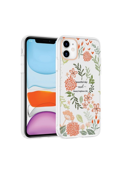 İphone 11 Kılıf Kamera Korumalı Desenli Zore Klip Kapak - Beautiful -